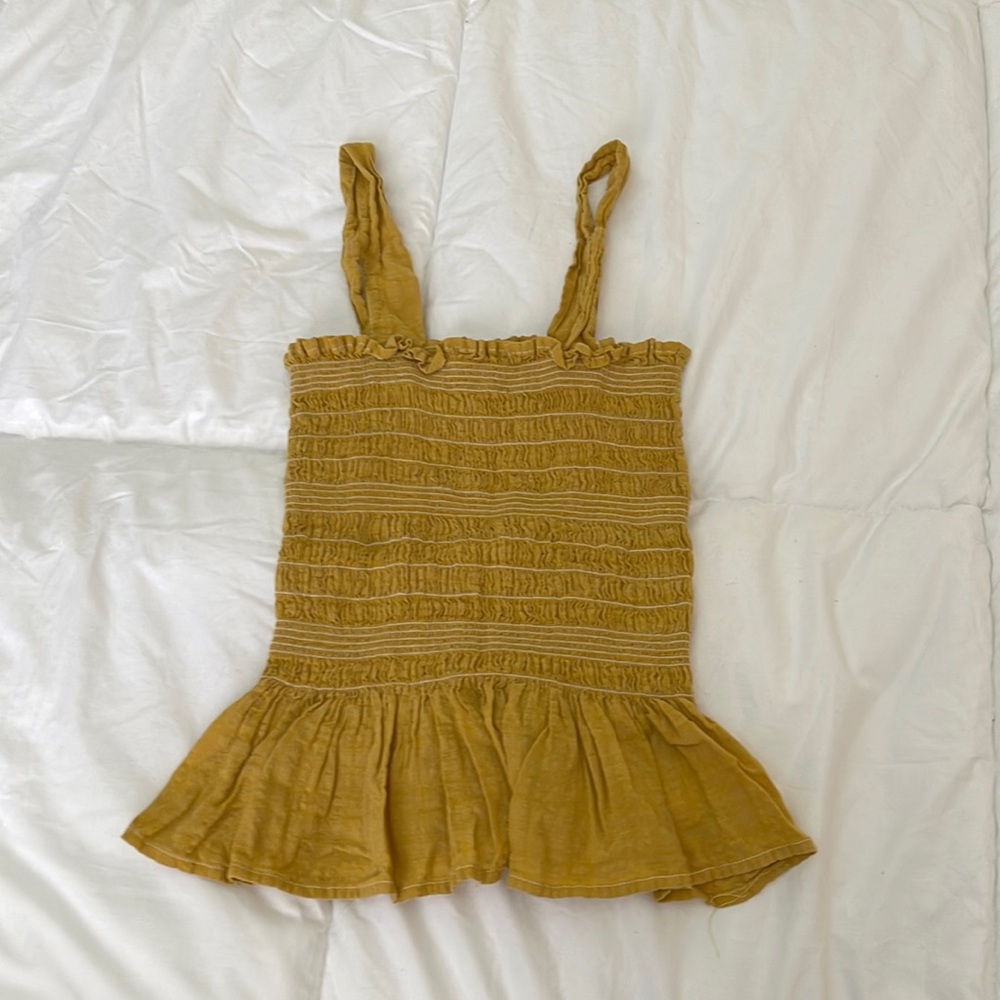Urban Outfitters Yellow Strappy Blouse